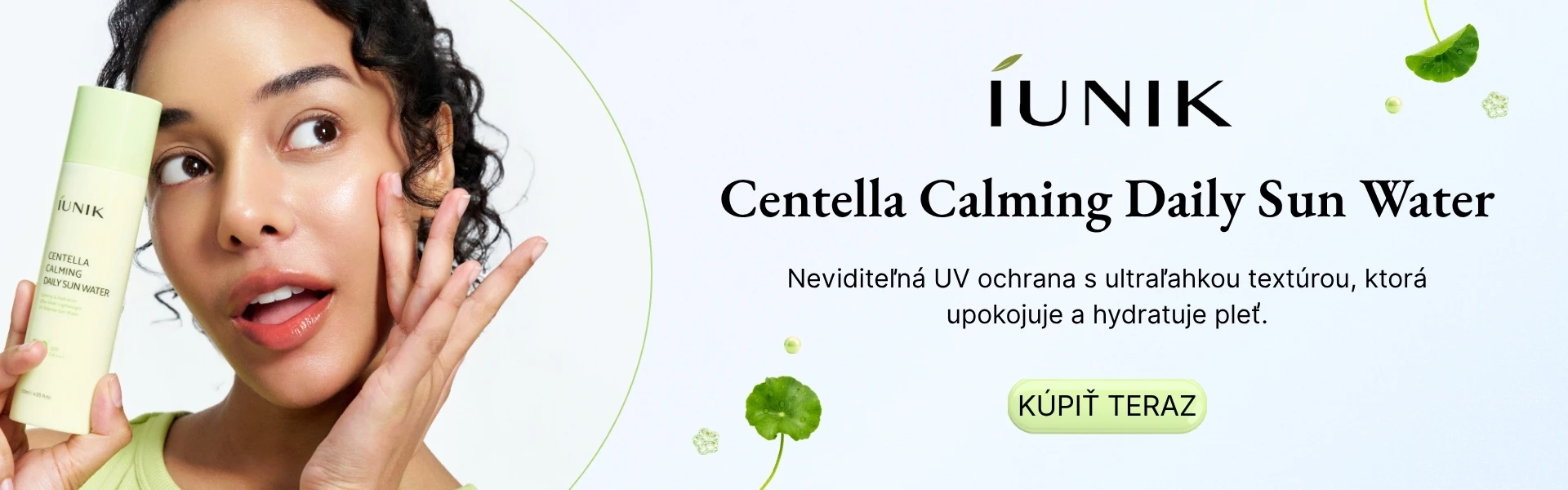 iUNIK Centella Calming Daily Sun Water – ľahká ochrana pred slnkom