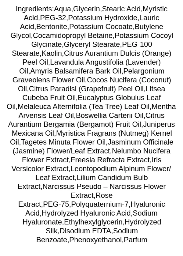 heimish-all-clean-white-clay-foam-ingredients