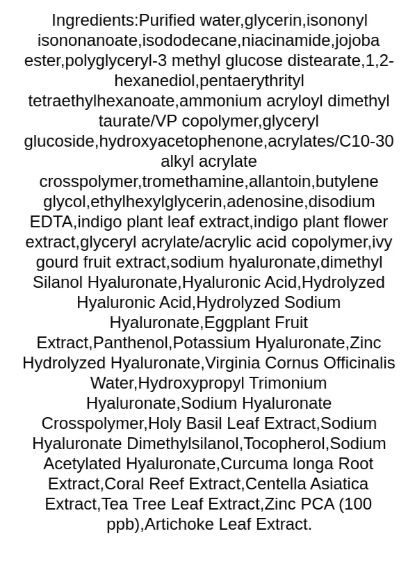 isntree-ultra-low-molecular-hyaluronic-acid-zinc-aqua-cream-ingredients