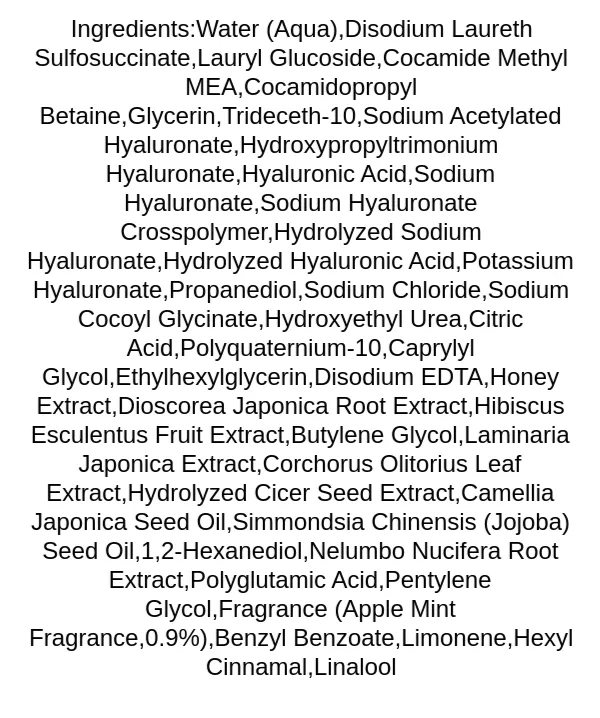 laferme-low-ph-body-wash-apple-mint-ingredients