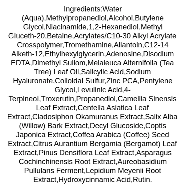 medicube-red-toner-20-ingredients