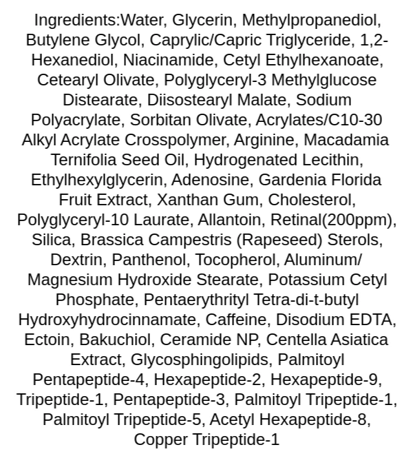 arencia-retinal-booster-shot-ingredients