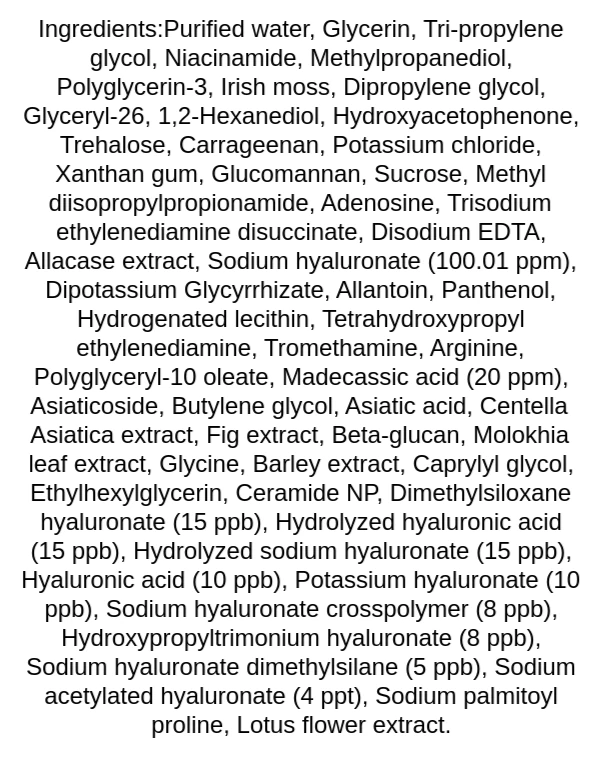centellian24-madeca-lab-hyal-waterfull-glow-gel-mask-ingredients
