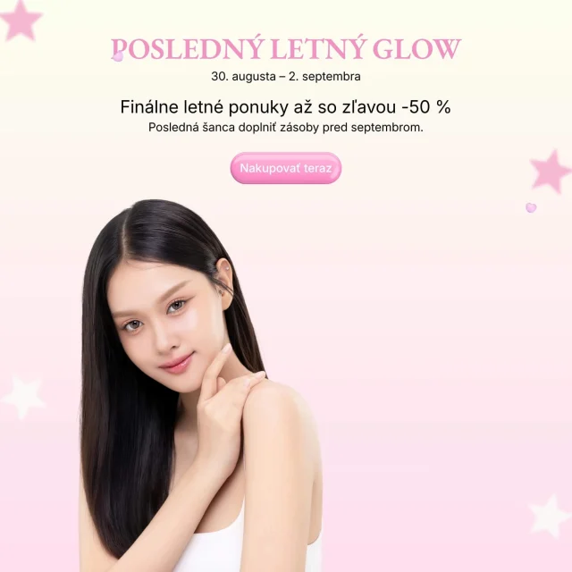 ✨Posledná šanca využiť letné ponuky!🌸V období 30. augusta – 2. septembra využite zľavy až -50 % a vyberte si svoje obľúbené produkty ešte pred začiatkom jesene.🛍️✨

#skinguru24 #kbeauty #sale #koreanskincare #kbeautysale